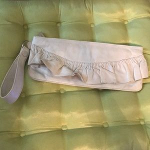 Hobo white Leather wristlet